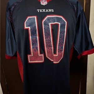 Mens Nike NFL Onfield Houston Texans #10 DeAndre Hopkins Stitched Jersey Size 44